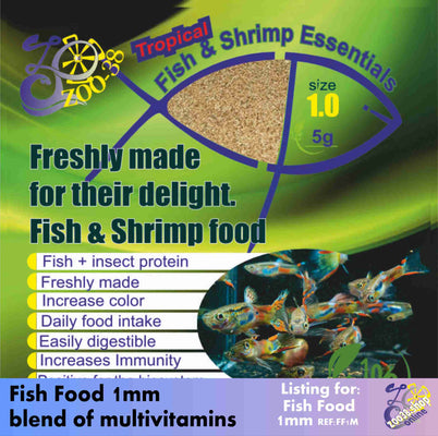 The Fish Food contains fish protein, Artemia, insect protein, and a blend of multivitamins - Image 1